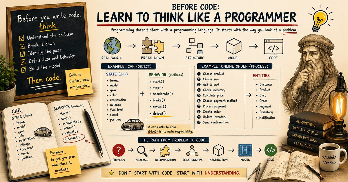 Before Code: Learn to Think Like a Programmer